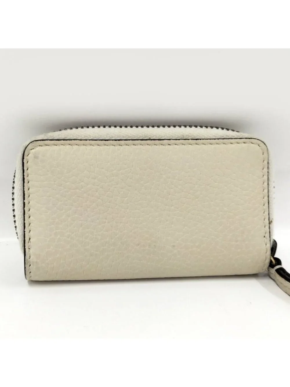 Gucci Coin Purse Bee Leather Beige